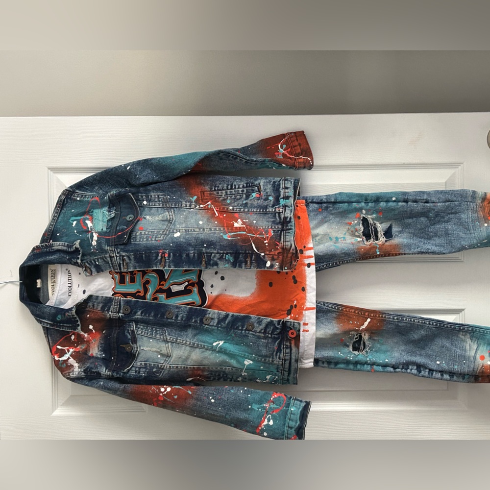Big boys 10-12 Jean outfit w/ shirt